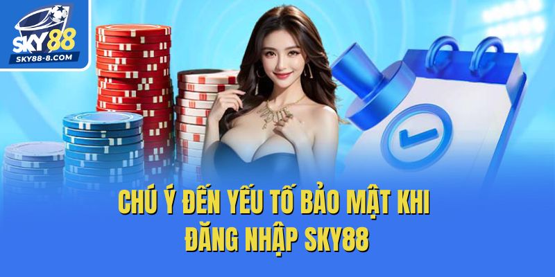 Chú ý đến yếu tố bảo mật khi đăng nhập Sky88