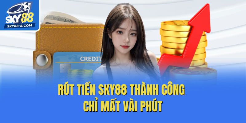 Rút tiền Sky88 thành công chỉ mất vài phút