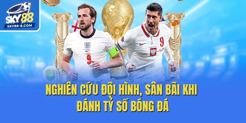Nghiên cứu đội hình, sân bãi khi đánh tỷ số bóng đá
